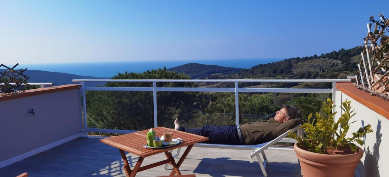 Vista Sulle Isole Dell'Arcipelago Toscano Nibbiaia Ngoại thất bức ảnh